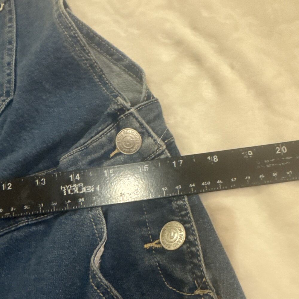 True Religion Women's Denims Straight Leg Overalls  size L - Picture 12 of 16